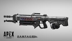 Concept art for the Rampage LMG.[4]