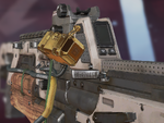 The 24 Karrot Coffin weapon charm for subscribe EA Play on Apr '22.