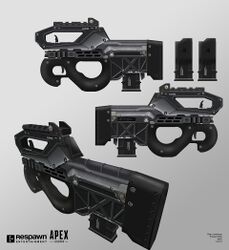 Concept Art for the Prowler Burst PDW by Ryan Lastimosa.[1]