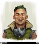 Octane's face, seen in Chapter 8 of Pathfinder's Quest.