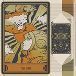 Catalyst's Sun tarot card, depicting Wattson and Crypto