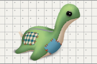The original Nessie plush sewn by Wattson's mother, from the Pathfinder's Quest book.
